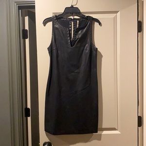 BB Dakota Black vegan leather dress